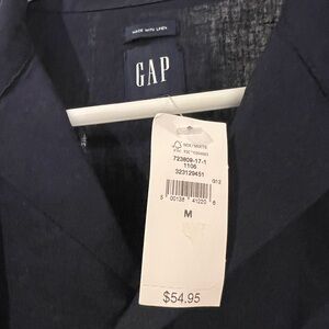 GAP Men's Casual Button Down Shirt - Navy